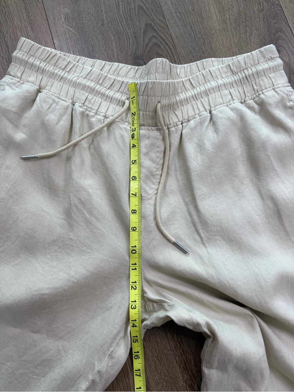 Quince 100% European Linen Wide Leg Pants Tan Size XL - Picture 7 of 8